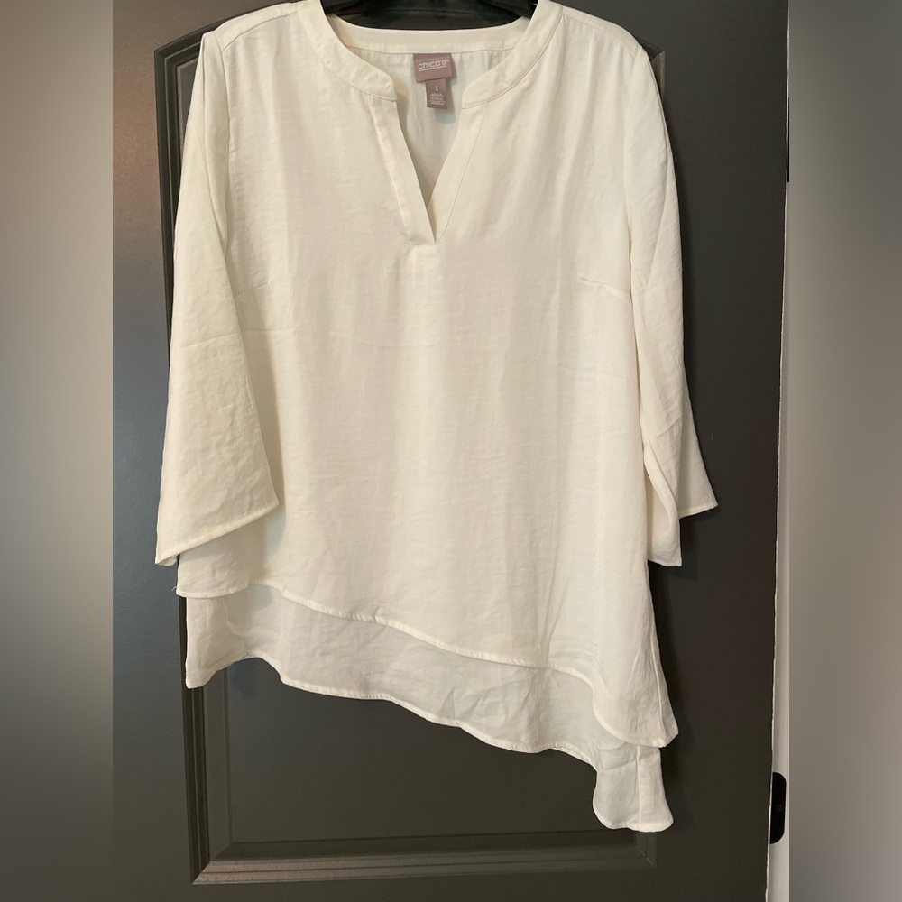 Chico's Cream Tunic Top